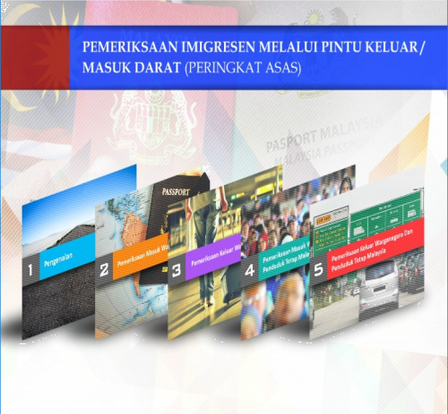 Pemeriksaan Imigresen Melalui Pintu Keluar / Masuk Darat (Peringkat Asas)