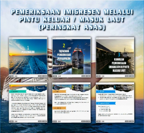 Pemeriksaan Imigresen Melalui Pintu Keluar / Masuk Laut (Peringkat Asas)