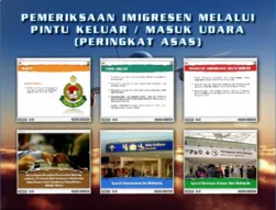 Pemeriksaan Imigresen Melalui Pintu Keluar / Masuk Udara (Peringkat Asas)